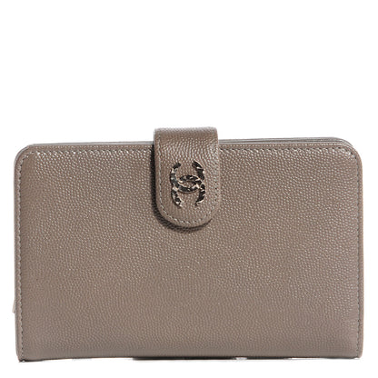 Chanel Caviar Sevruga L-Zip Pocket Wallet Grey 1 of 8