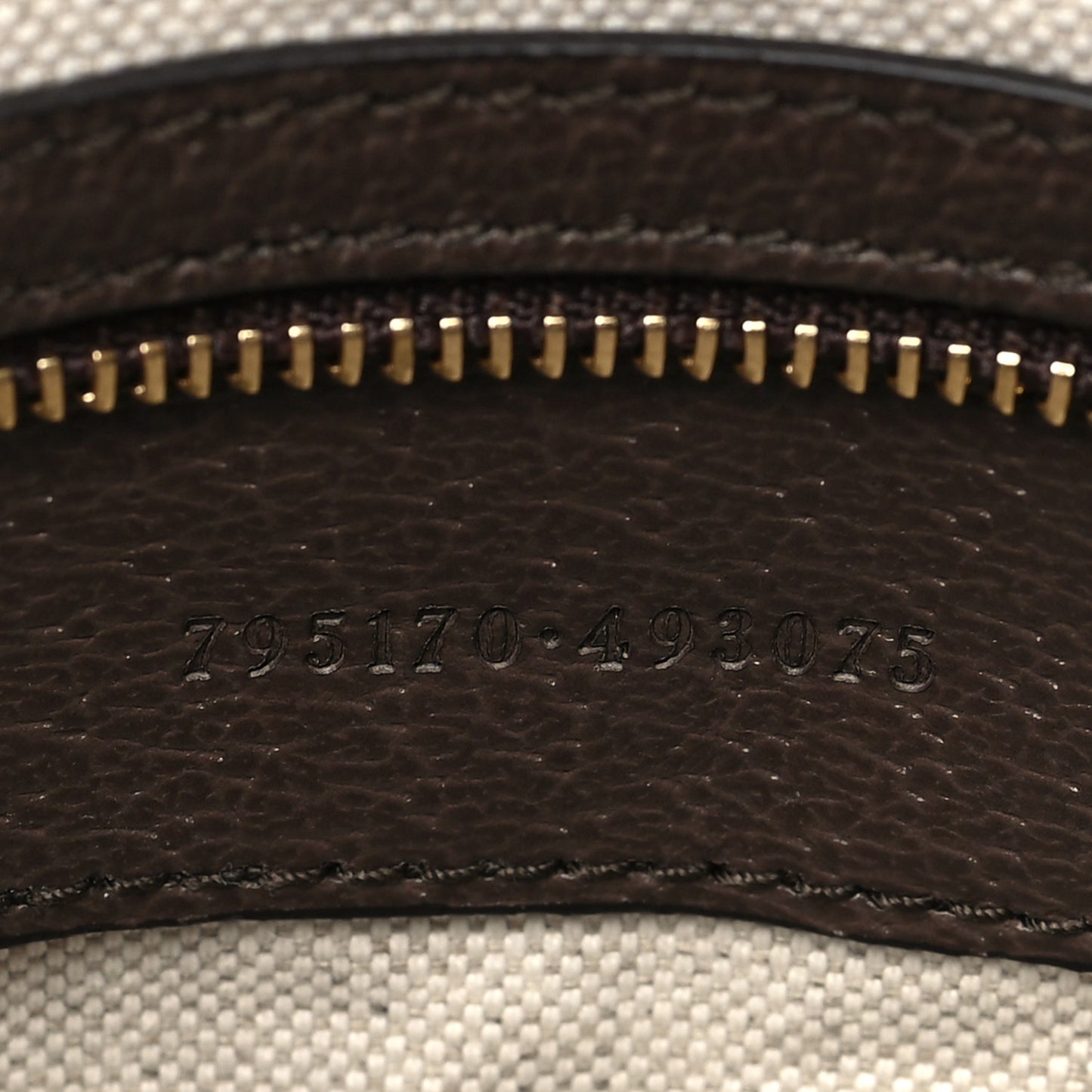 GG Supreme Monogram Textured Calfskin Web Super Mini Ophidia Shoulder Bag Beige Ebony New Acero