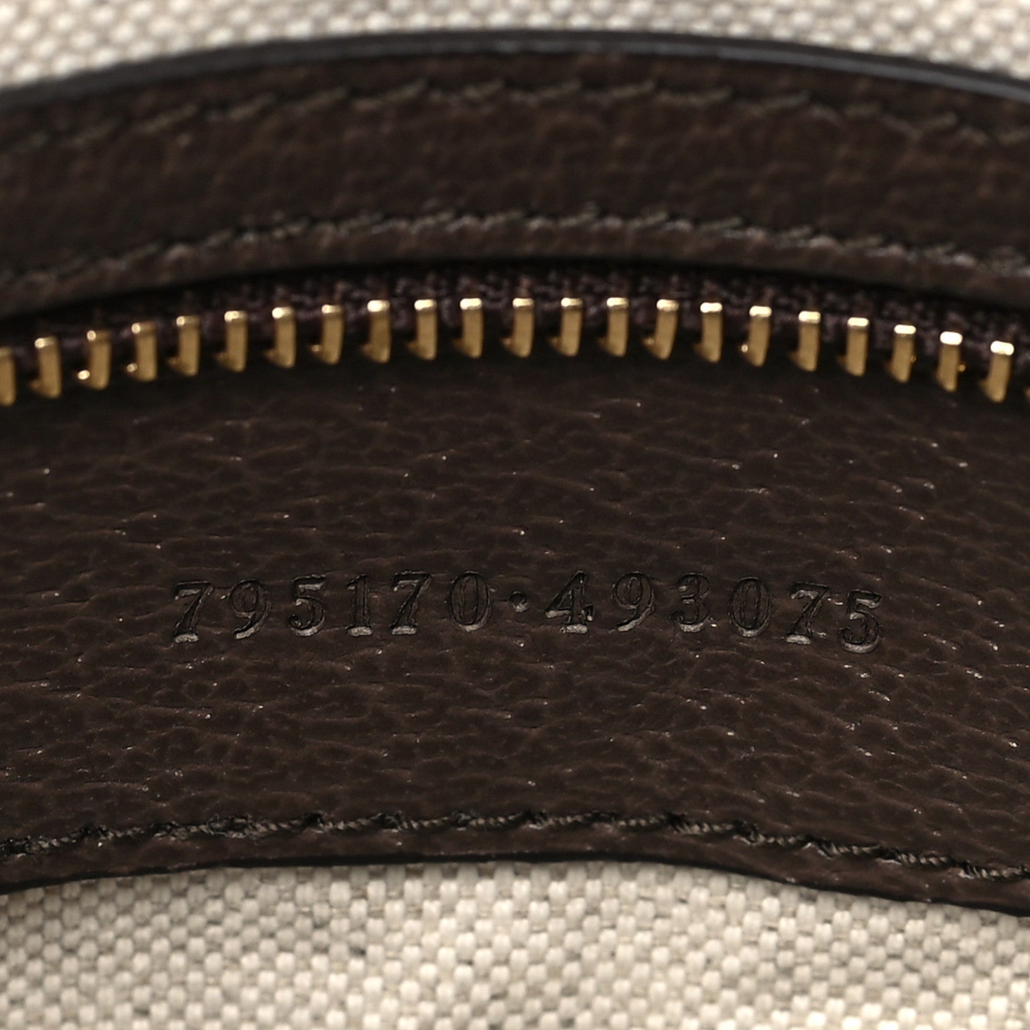 Gucci GG Supreme Monogram Textured Calfskin Web Super Mini Ophidia Shoulder Bag Beige Ebony New Acero 7 of 10