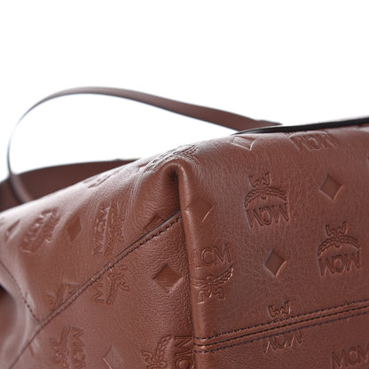 MCM Calfskin Ottomar Monogram Medium Klara Hobo Brown 9 of 11