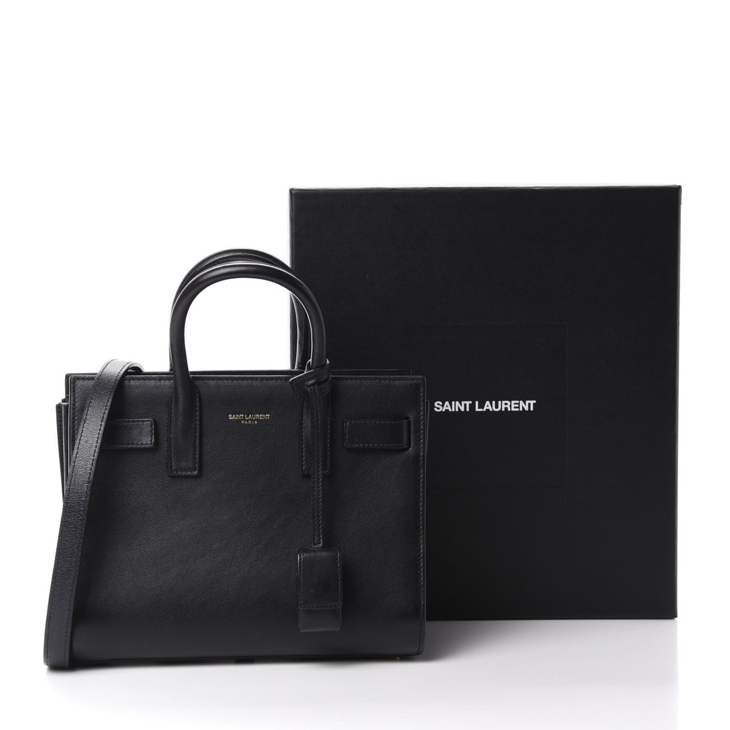 Calfskin Nano Sac De Jour Black