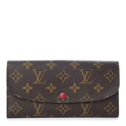 Louis Vuitton Monogram Emilie Wallet Fuchsia 1 of 9