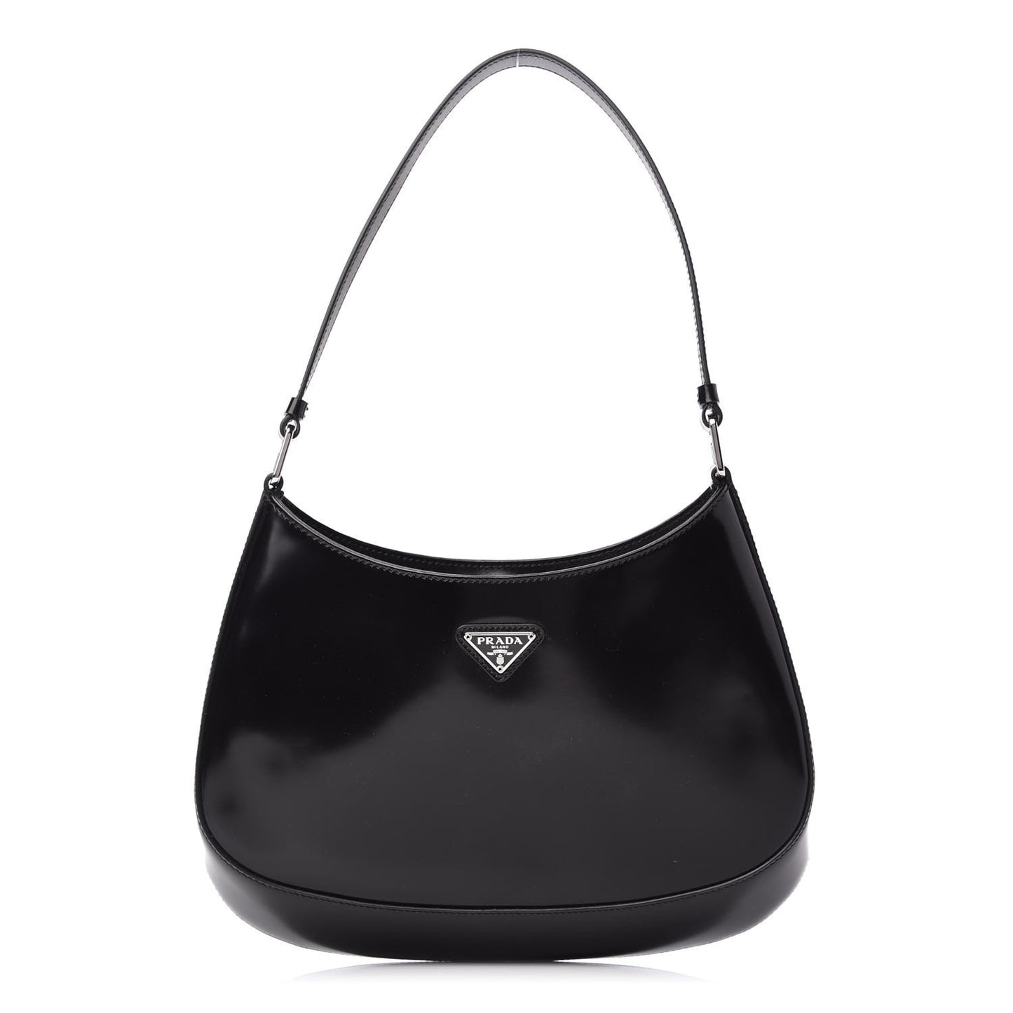 Spazzolato Cleo Shoulder Bag Black