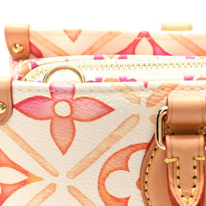 Louis Vuitton Monogram Tiles By The Pool OnTheGo East West Coral 12 of 13
