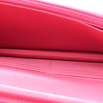 Chanel Patent Calfskin Quilted Wallet On Chain WOC Pink 5 of 12