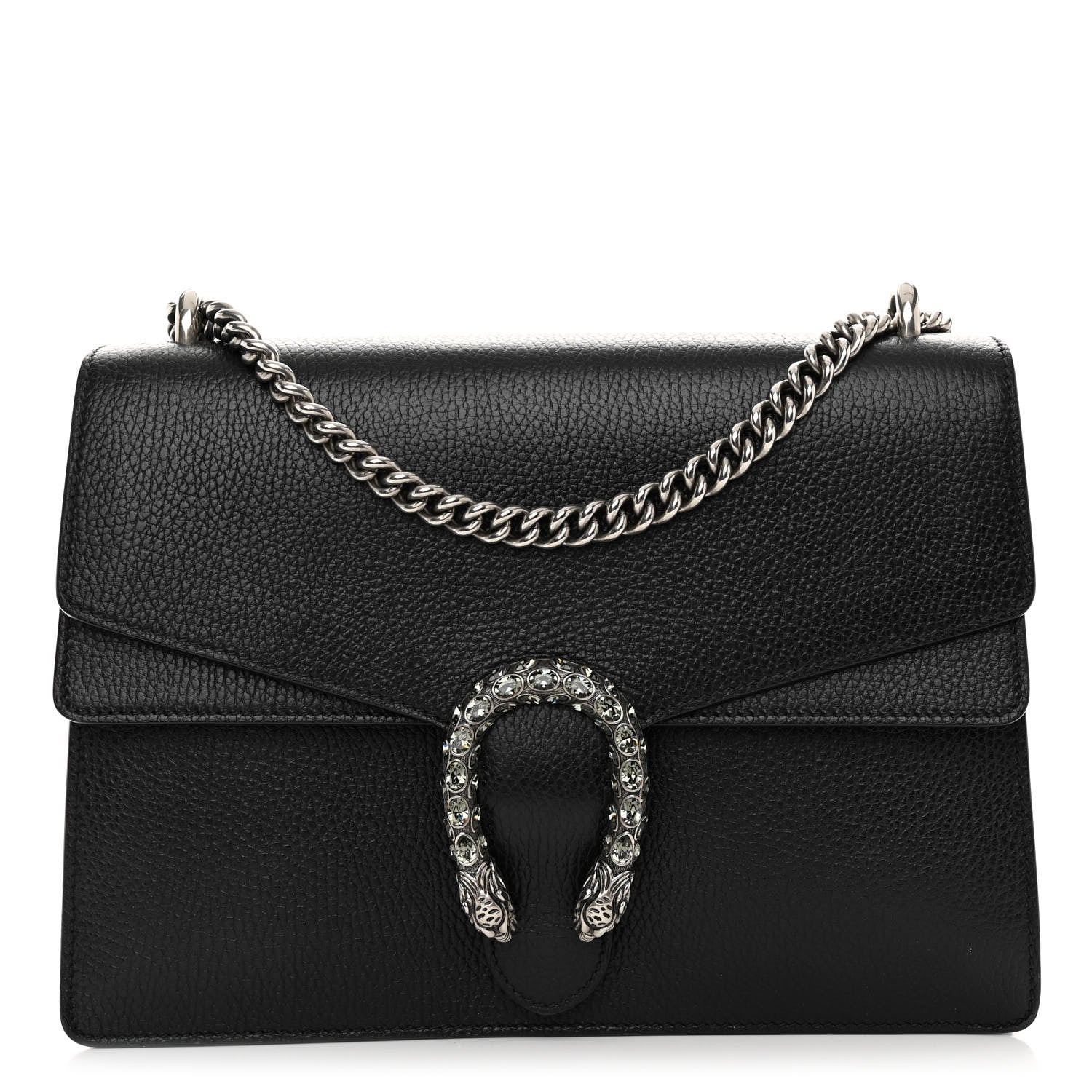 Gucci Dollar Calfskin Crystal Medium Dionysus Shoulder Bag Black Black Diamond Black 1 of 13