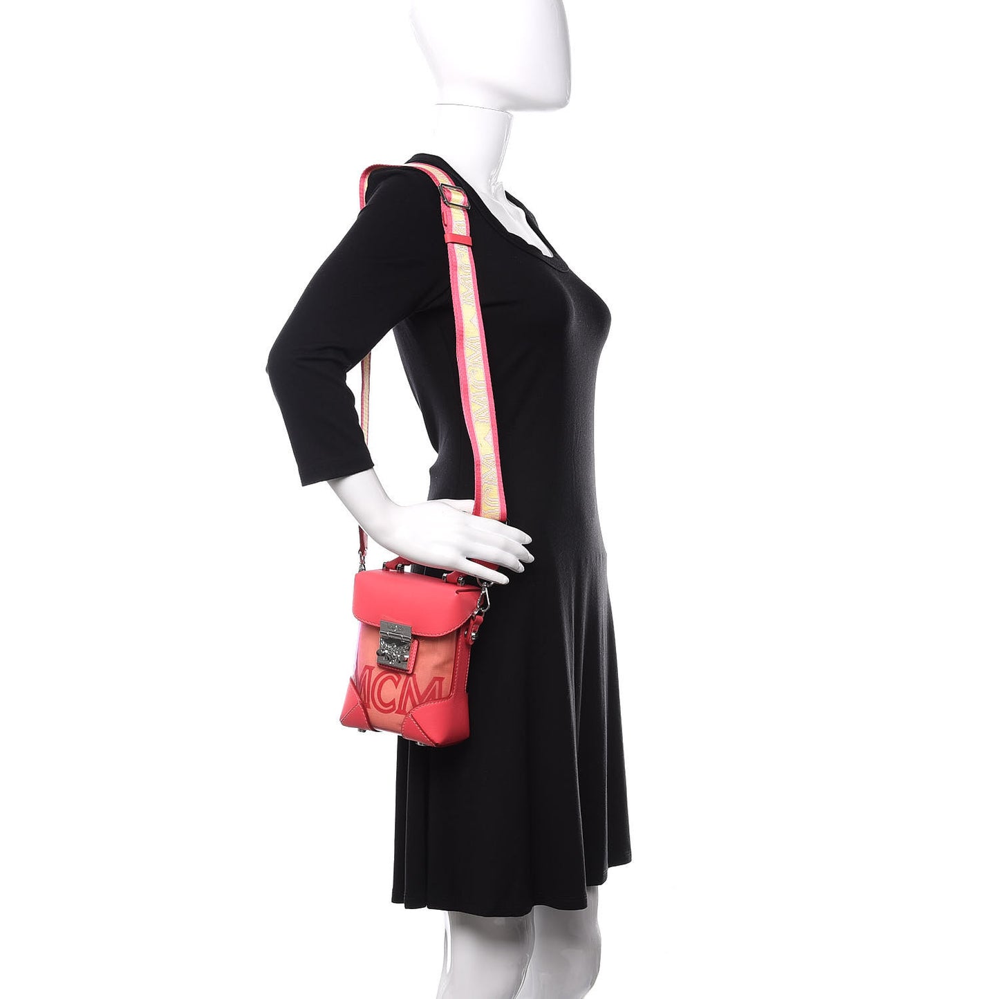 Transparent Mini Berlin Crossbody Teaberry