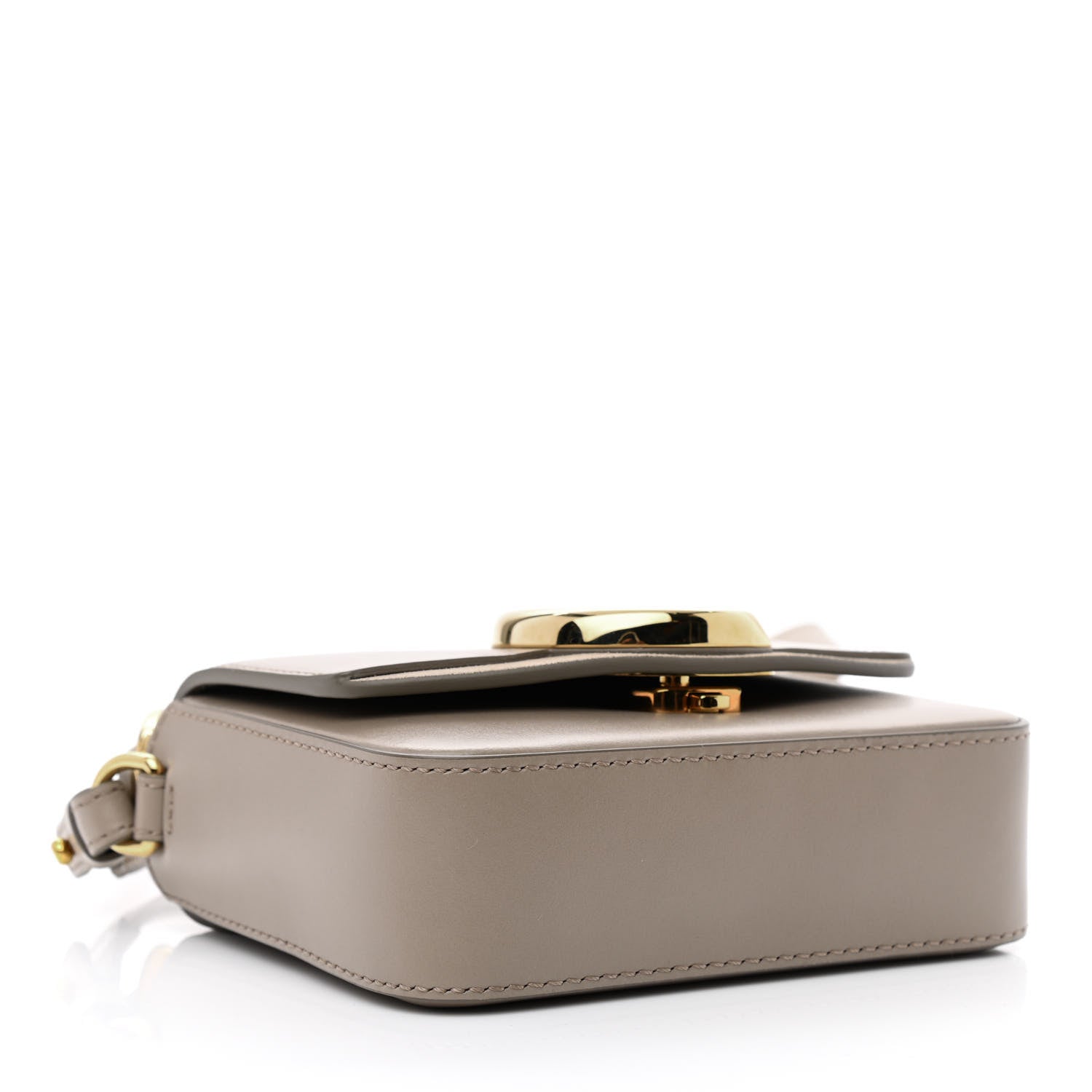 Chloe Shiny Calfskin Suede Mini C Double Carry Motty Grey 4 of 10