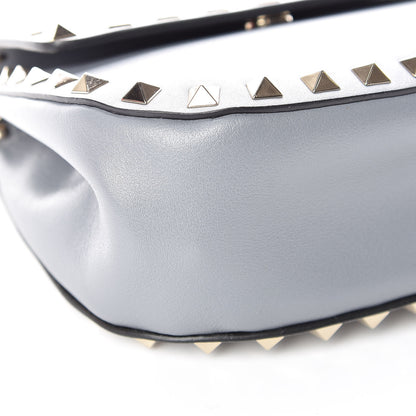 Valentino Garavani Vitello Mini Rockstud Crossbody Saddle Bag Light Stone 5 of 10
