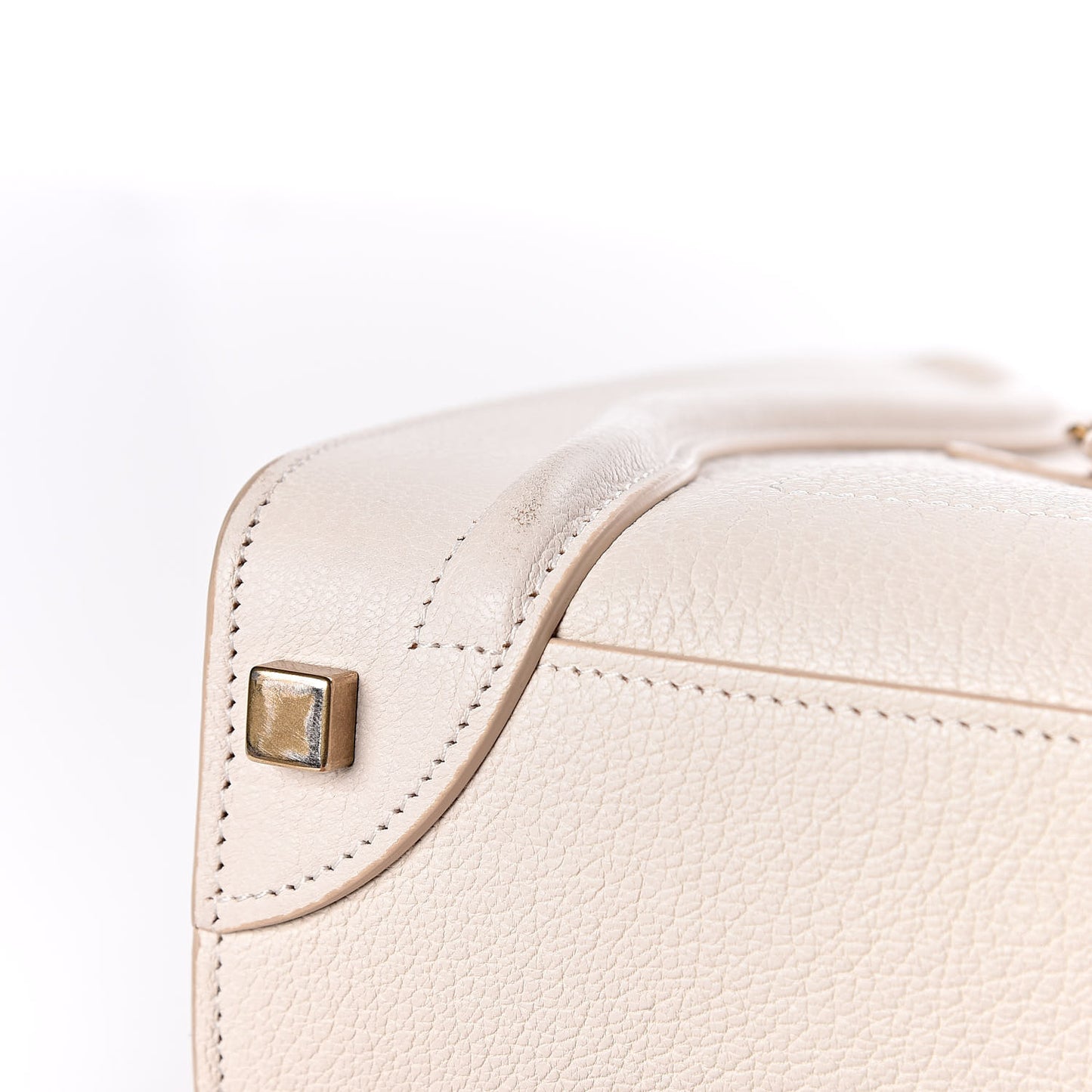 Goatskin Micro Luggage White