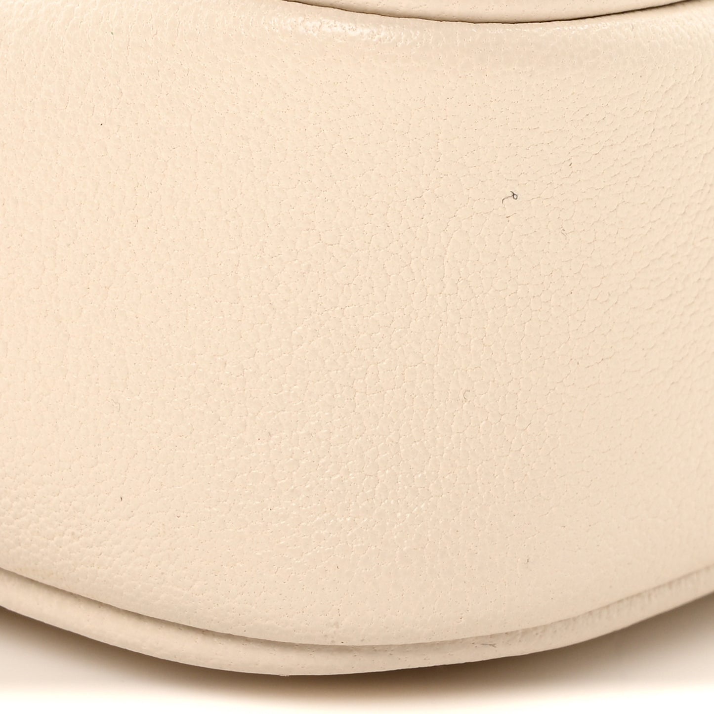 Sakai Be Green Calfskin Diagonal Stitched Mini Blondie Vertical Shoulder Bag Mystic White
