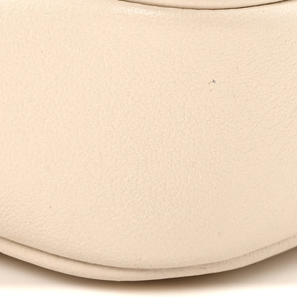 Gucci Sakai Be Green Calfskin Diagonal Stitched Mini Blondie Vertical Shoulder Bag Mystic White 8 of 9