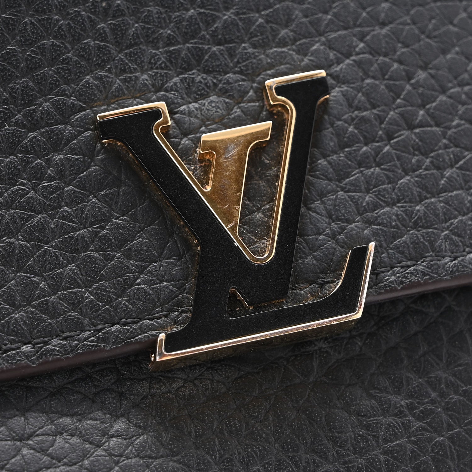 Louis Vuitton Taurillon Capucines Compact Wallet Black 13 of 13