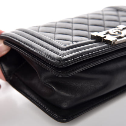 Chanel Lambskin Quilted Small Boy Flap Black 11 of 14