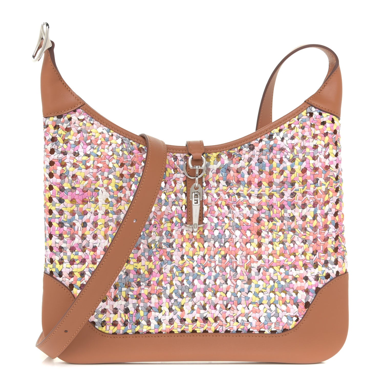 Hermes Swift Faubourg Rainbow Silky Trim 31 Multicolor Rose Sakura Gold 1 of 11