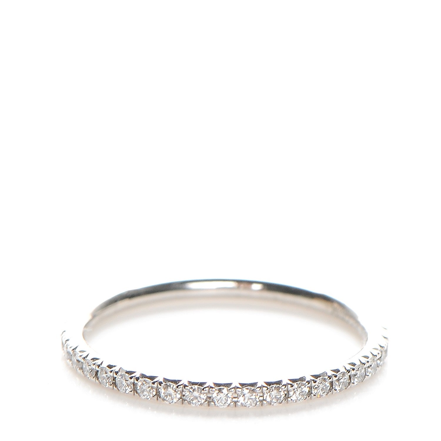 Tiffany 18K White Gold Diamond Metro Ring 4.5 48 3 of 6