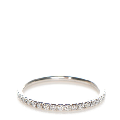 Tiffany 18K White Gold Diamond Metro Ring 4.5 48 3 of 6