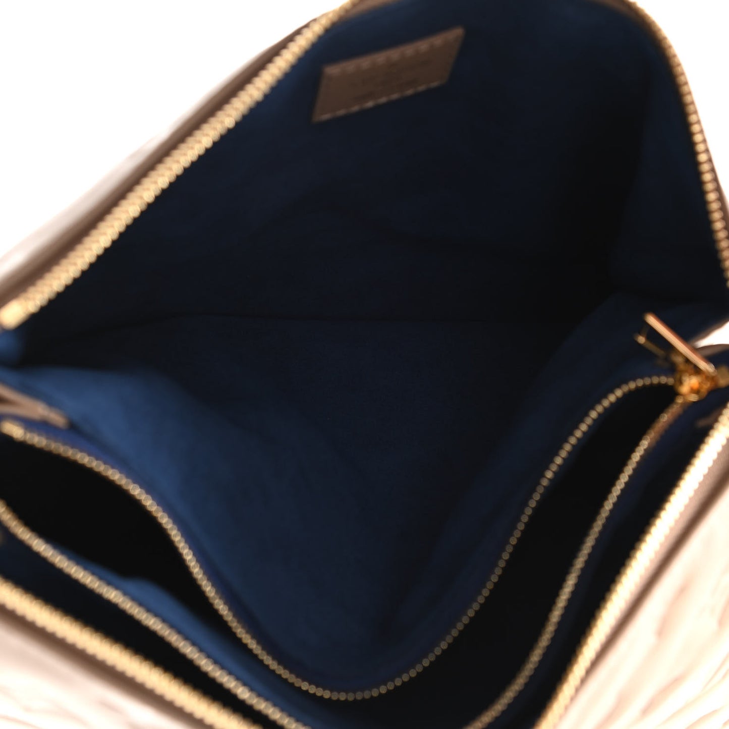 Lambskin Embossed Monogram Coussin PM Taupe