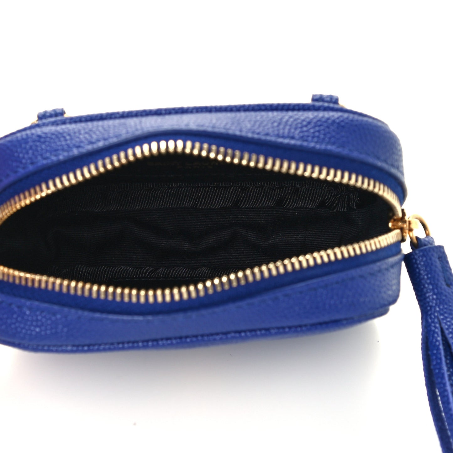 Grain De Poudre Matelasse Monogram Baby Lou Camera Bag Sapphire Blue
