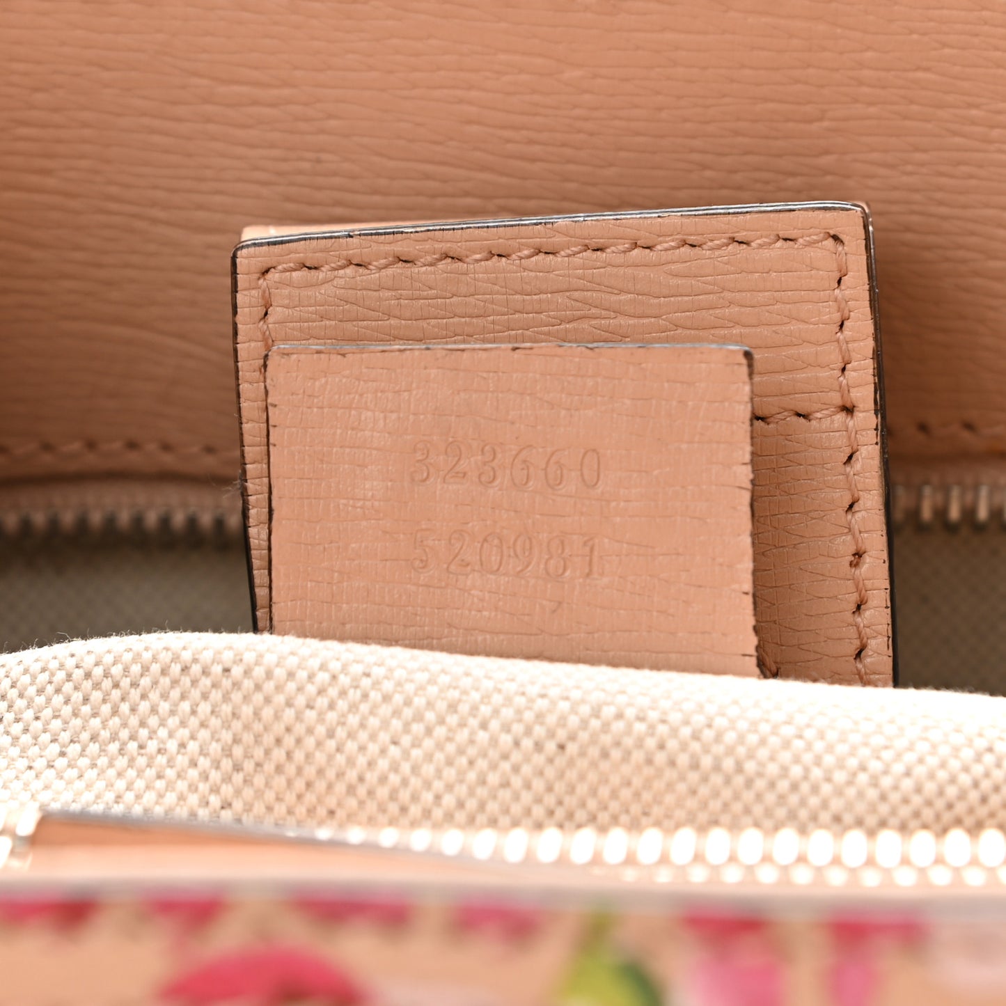 Shangai Calfskin Blooms Print Medium Bamboo Shopper Tote Pink Apricot Multicolor