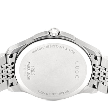 Gucci Stainless Steel 40mm G-Timeless Quartz Watch Brown 4 of 4