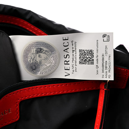 Versace Nylon Tresor De La Mer Print Shopper Tote White Multicolor 7 of 9