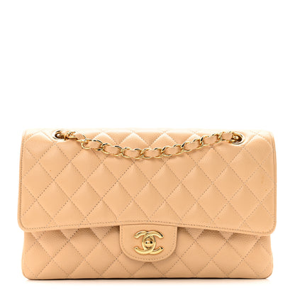 Chanel Caviar Quilted Medium Double Flap Beige Clair 1 of 14