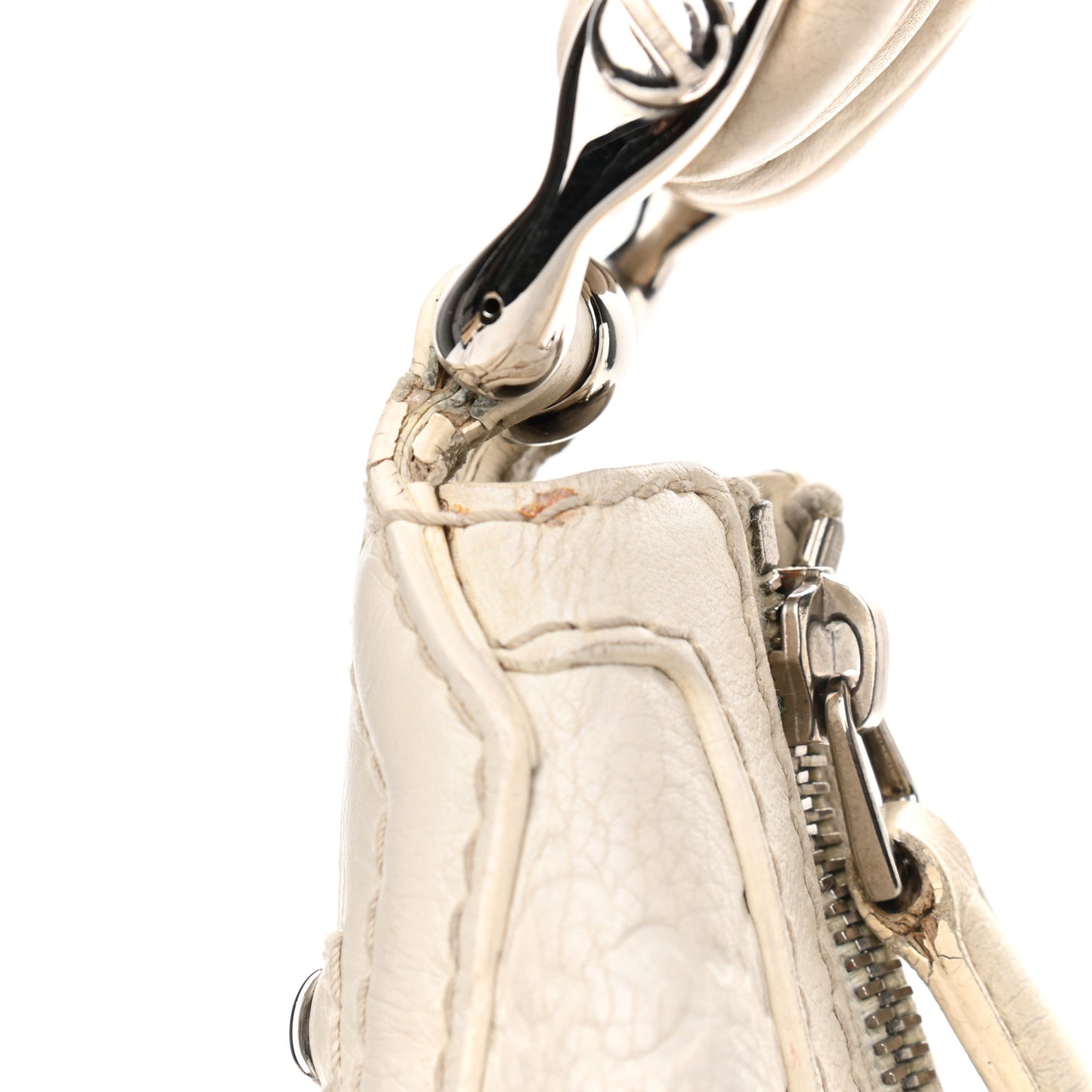 Guccissima Medium Techno Horsebit Hobo White