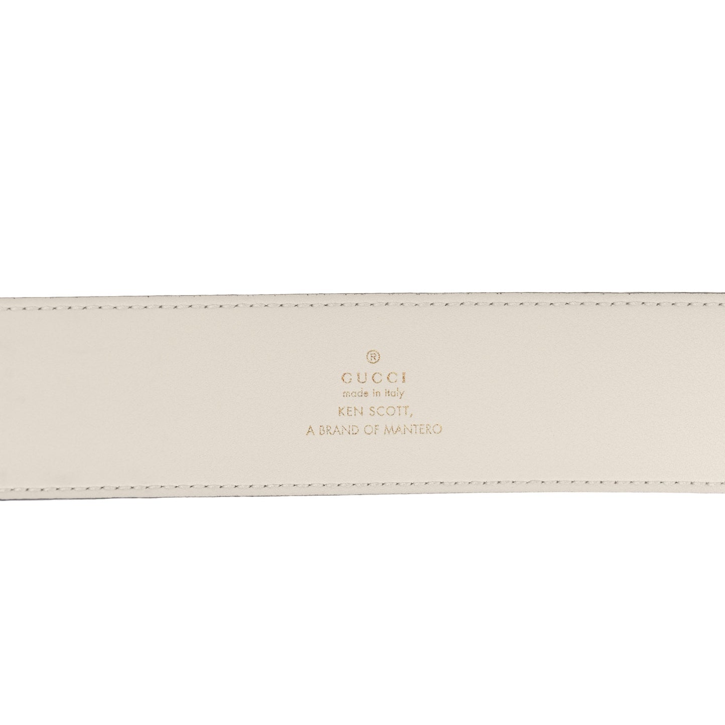 X KEN SCOTT New Shangai Calfskin Jardin D'Avril Floral Print Double G 40mm Belt 90 36 Multicolor