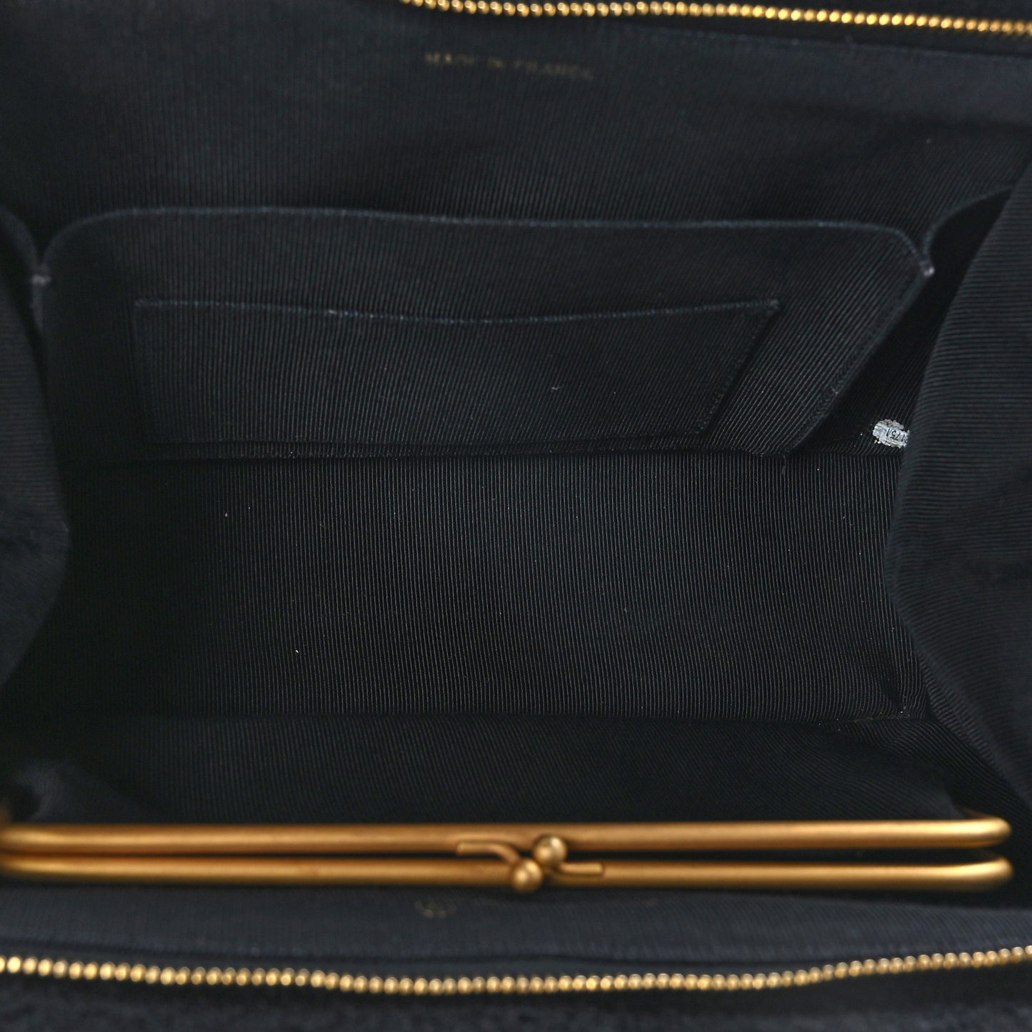 Jersey Quilted Shopping Tote Black