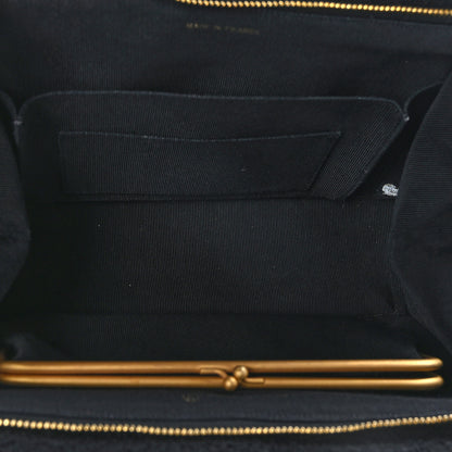 Chanel Jersey Quilted Shopping Tote Black 5 of 10