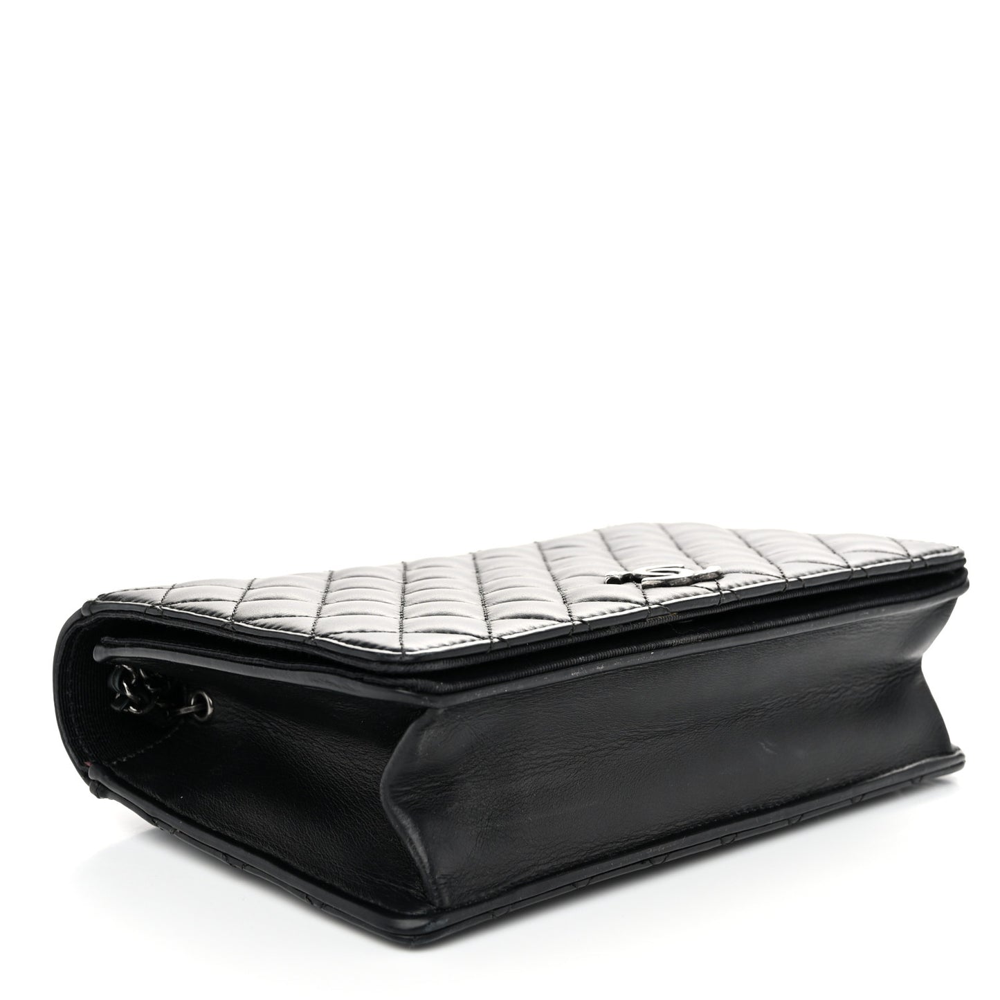 Calfskin Quilted Small Ballerine Flap Black