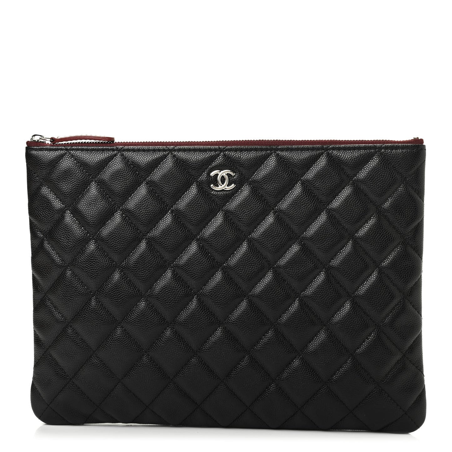 Caviar Quilted Medium Cosmetic Case Black