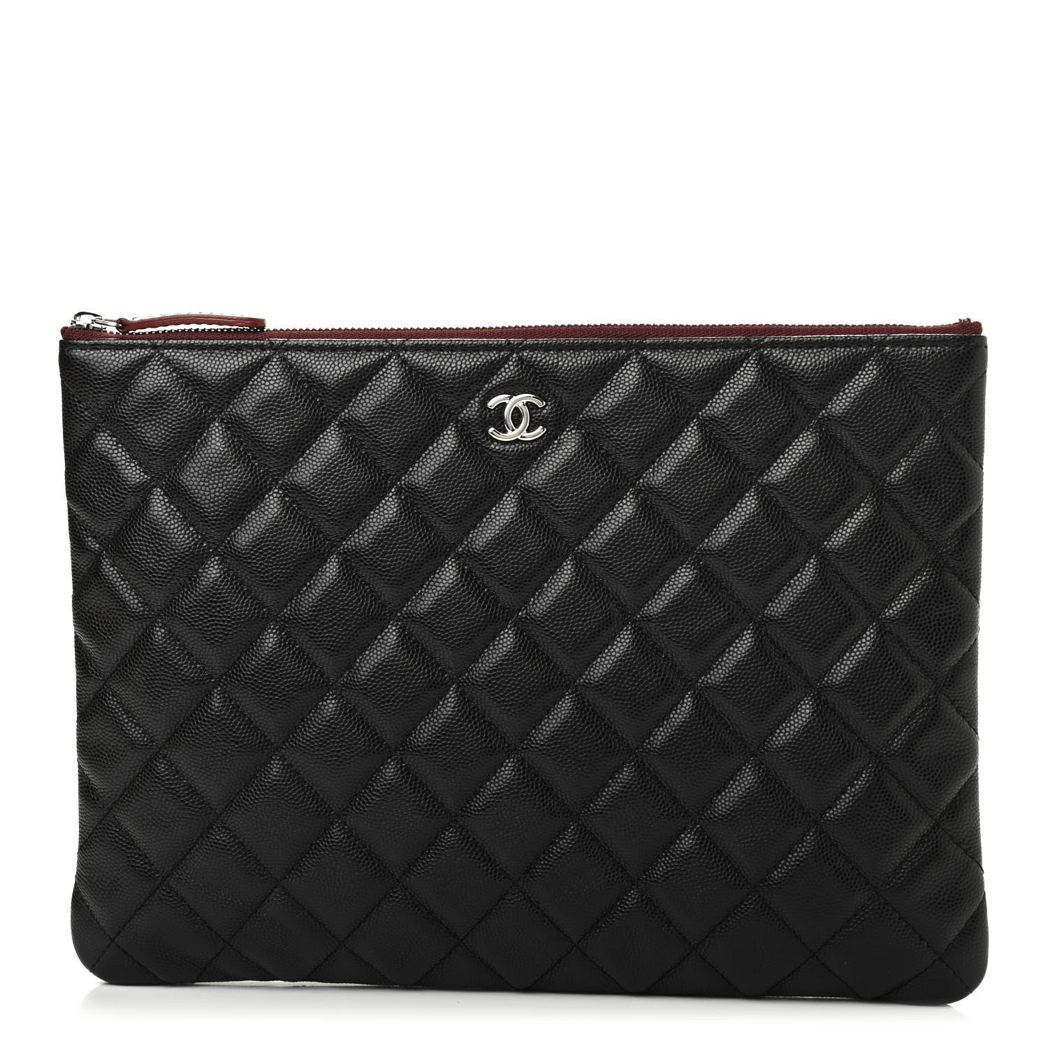 Chanel Caviar Quilted Medium Cosmetic Case Black 1 of 7