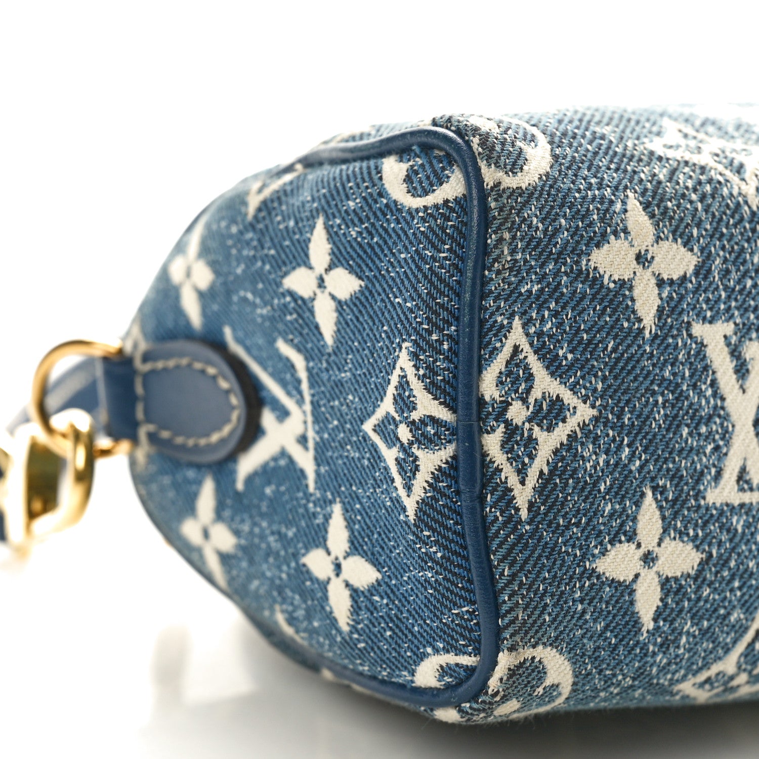 Louis Vuitton Monogram Jacquard Denim Nano Speedy Bandouliere Bleu 8 of 9