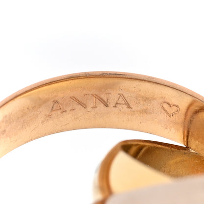 Cartier 18K Pink Yellow White Gold Extra Large Trinity Ring 51 5.75 5 of 7