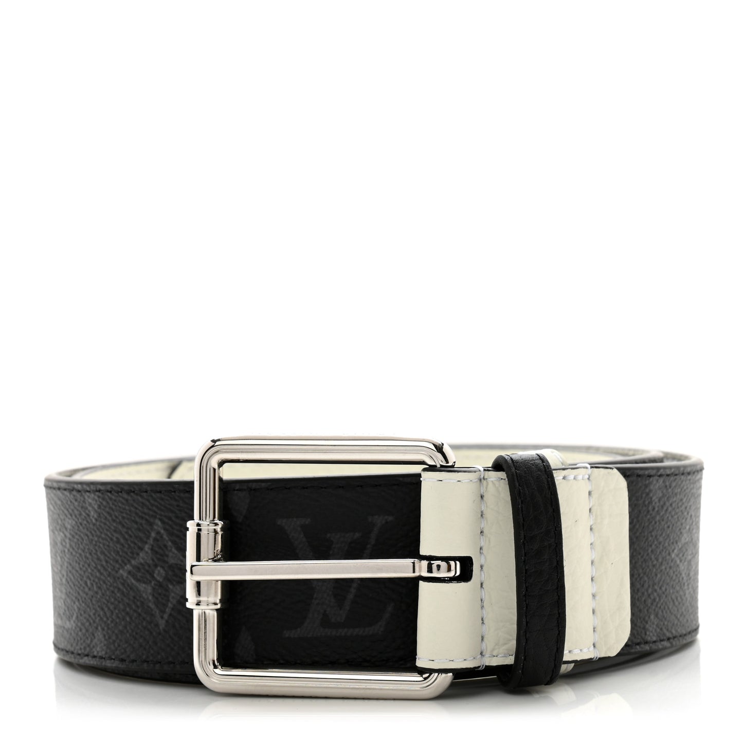 Calfskin Reverse Monogram Eclipse 40mm Belt 95 38 Black