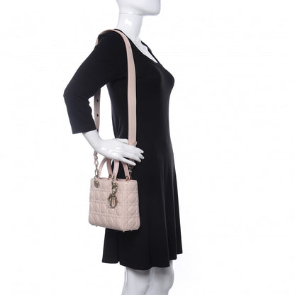 Christian Dior Lambskin Cannage Small Lucky Badges My Lady Dior Pink 2 of 10