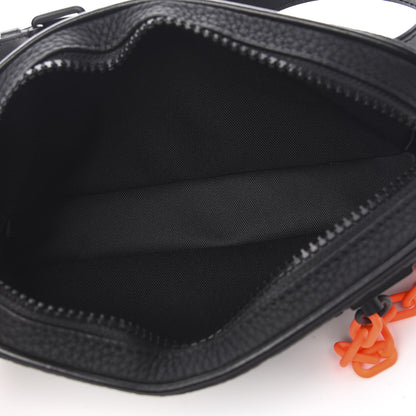 Louis Vuitton Taurillon Monogram Uniformes Solar Ray Soft Pochette Volga Belt Bag Black 4 of 8