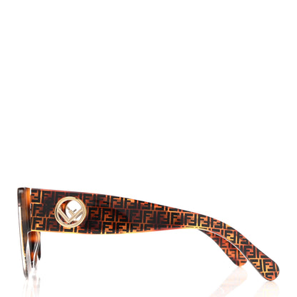 Fendi Acetate F is Fendi FF 51mm Cat Eye Sunglasses 0327/S Tortoise Camouflage 3 of 6
