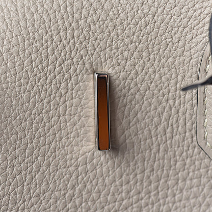 Hermes Taurillon Clemence Birkin 35 Gris Tourterelle 16 of 32