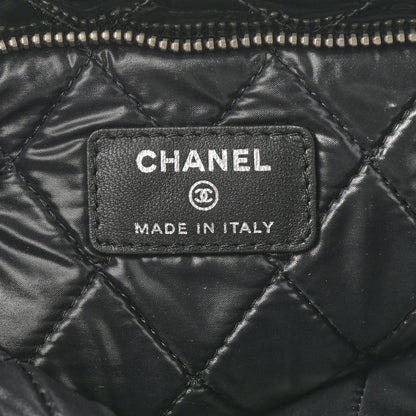 Chanel Patent Calfskin Quilted Beauty CC Clutch Black 5 of 7