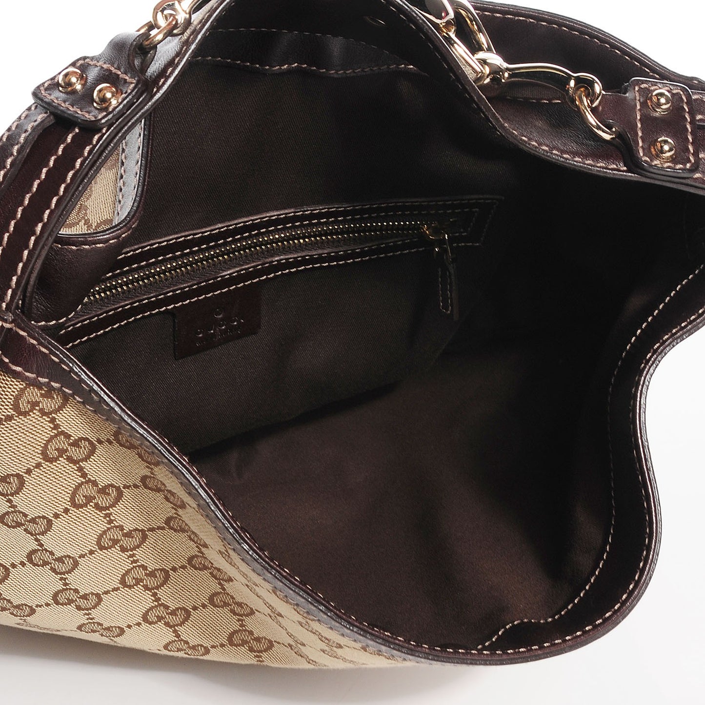 Monogram Medium Wave Hobo Dark Brown