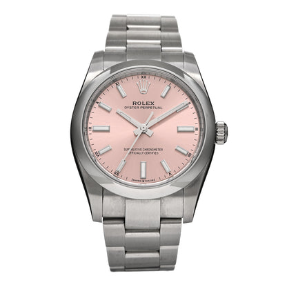 Rolex Stainless Steel 34mm Oyster Perpetual Watch Pink 124200 1 of 5