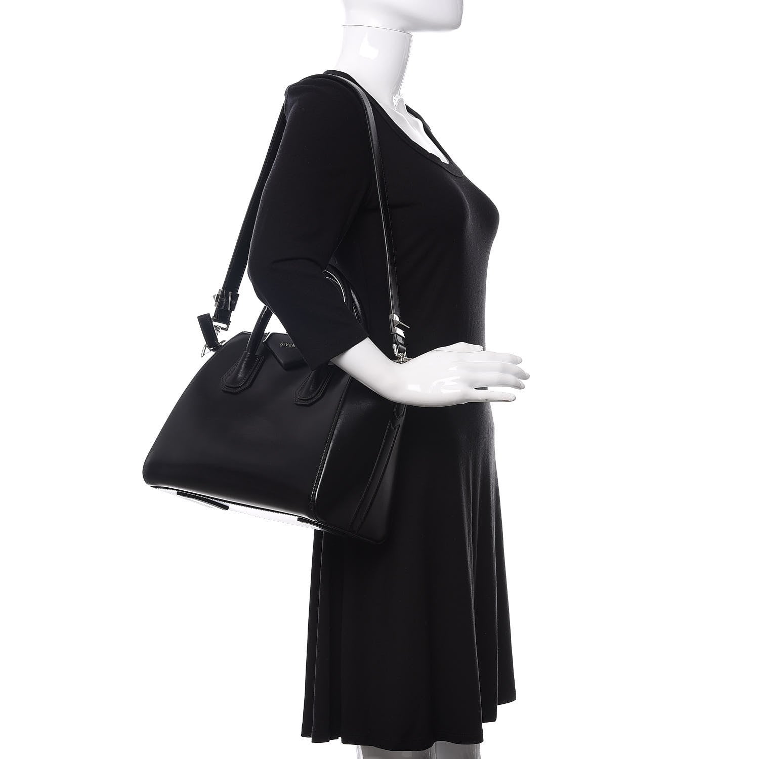 Givenchy Shiny Lord Calfskin Small Antigona Black 2 of 10
