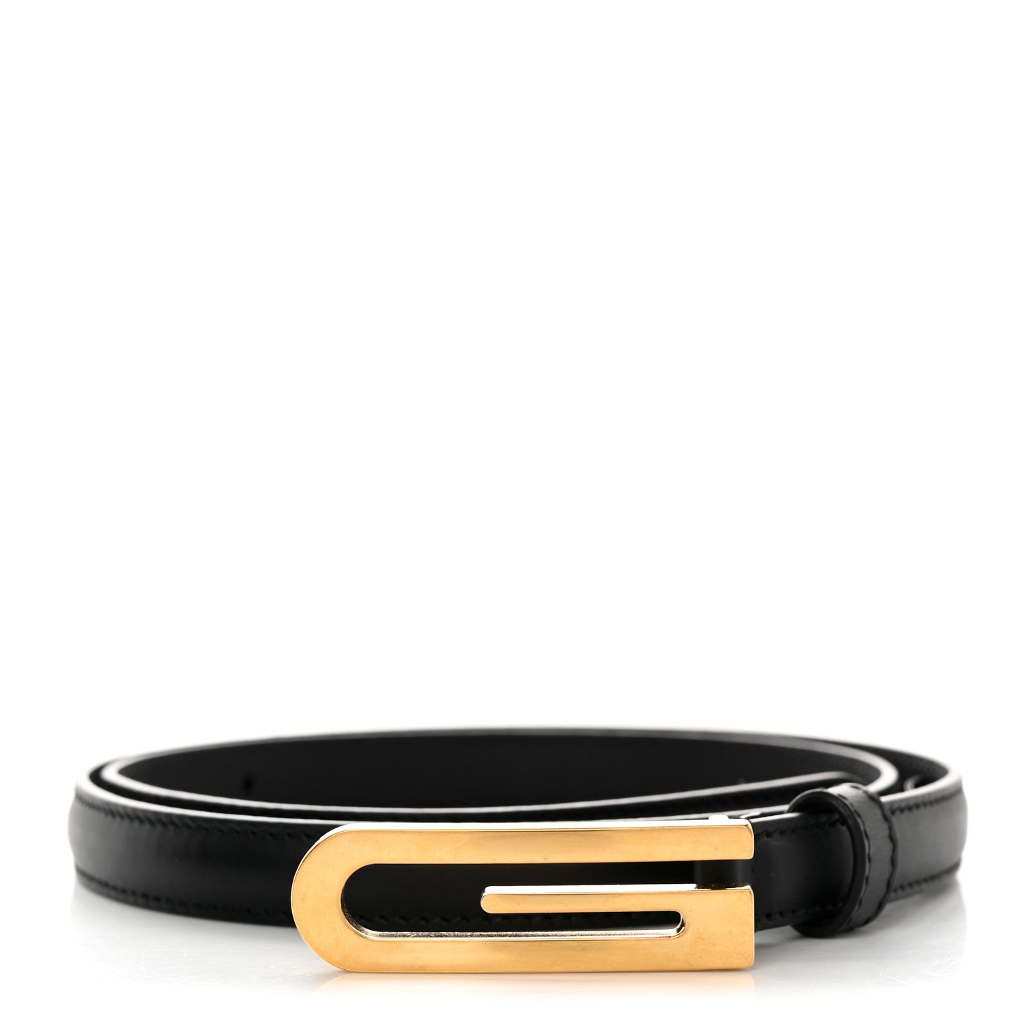 Gucci Calfskin G Logo 13mm Belt 75 30 Black 1 of 6