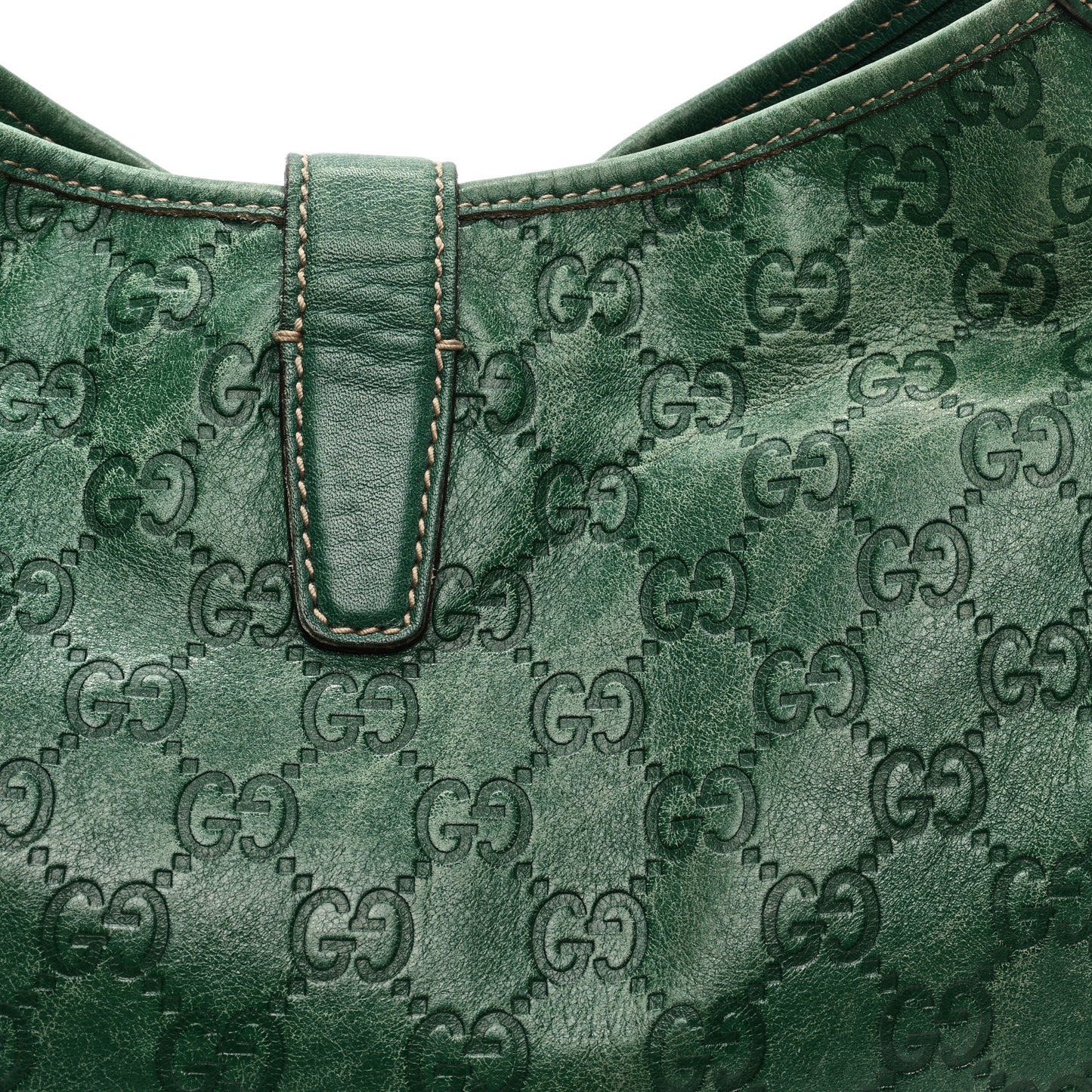 Guccissima Medium Jackie O Bouvier Hobo Green