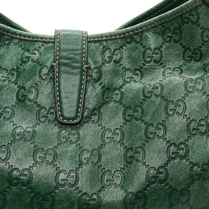 Gucci Guccissima Medium Jackie O Bouvier Hobo Green 13 of 13