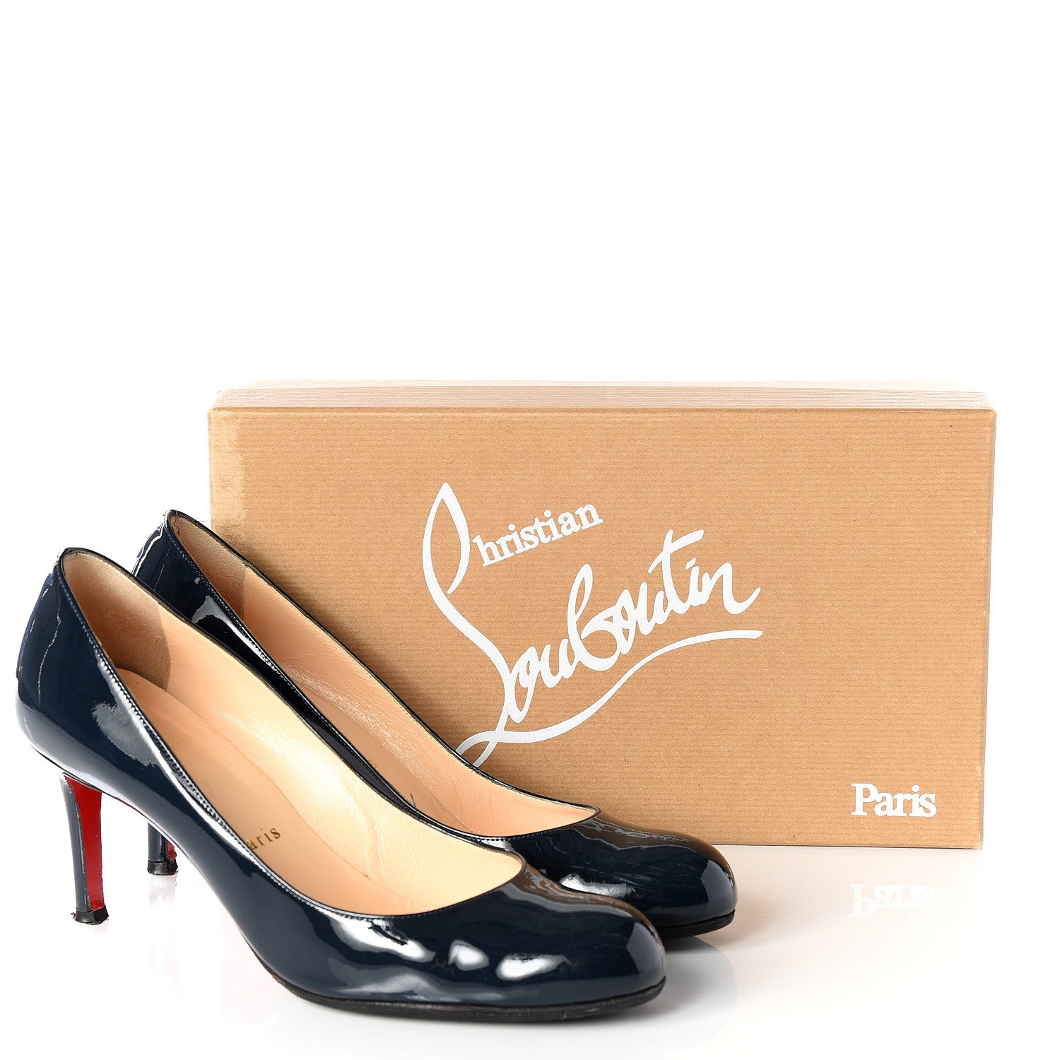 Christian Louboutin Patent Simple 85 Pumps 39 Black 10 of 10