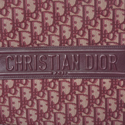 Christian Dior Oblique Logo Pouch Burgundy 6 of 8